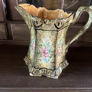 Floral Ceramic Pitcher